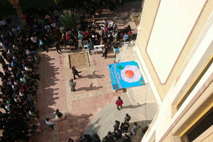 مسابقه نجات تخم مرغ در دانشگاه آزاد اسلامی شوشتر برگزار شد