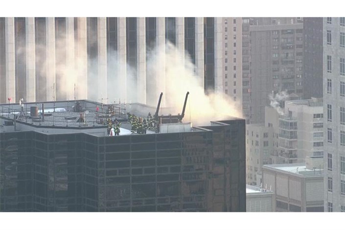 زخمی شدن دو نفر در آتش سوزی برج ترامپ