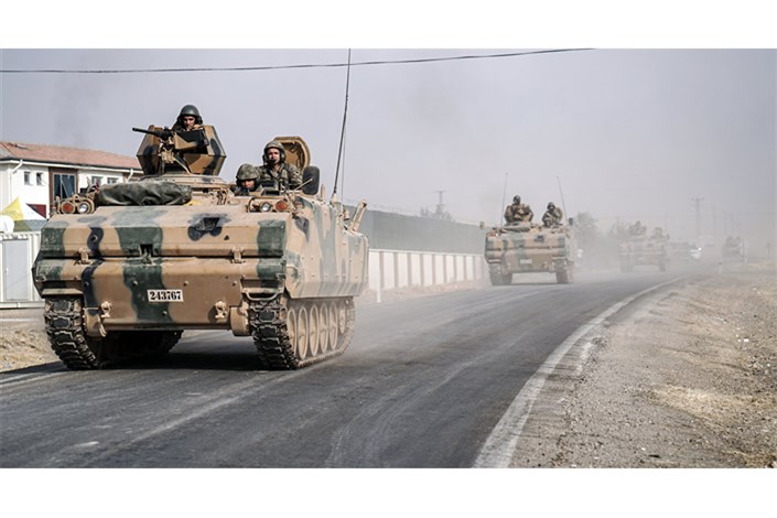پیشروی تانک های ترکیه به سمت عفرین