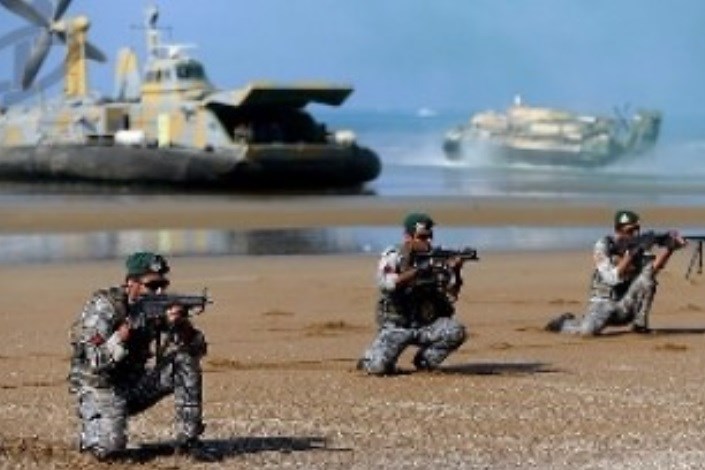 عملیات رزمایش دریایی ارتش درسواحل سیستان و بلوچستان