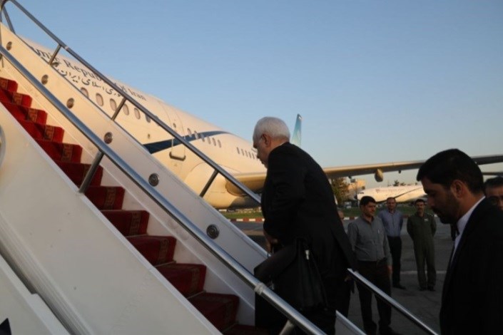 ظریف، مسکو را به مقصد تهران ترک کرد