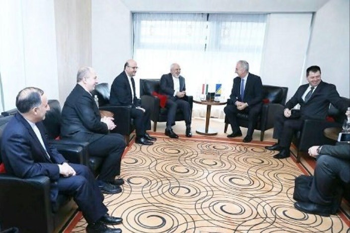 ظریف با وزیر تجارت خارجی بوسنی دیدار کرد