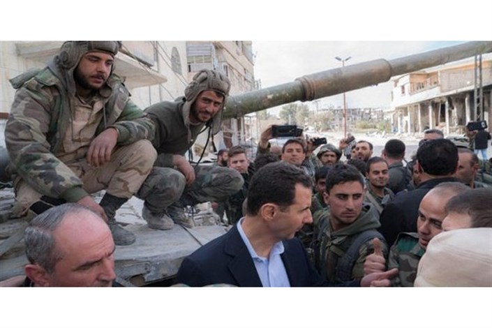 حضور بشار اسد در غوطه شرقی