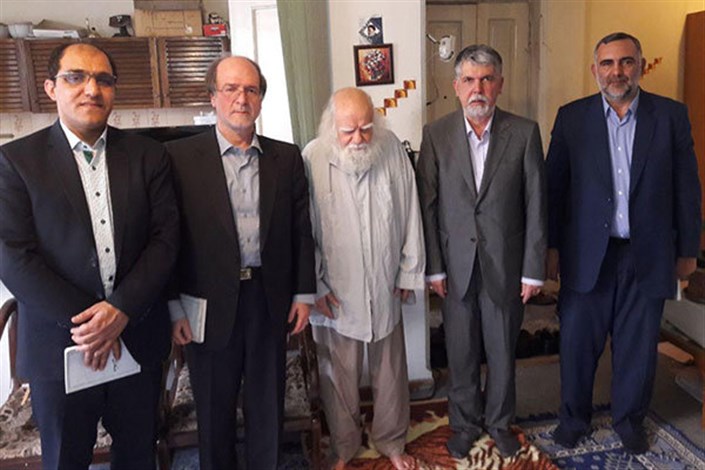 دیدار وزیر فرهنگ ارشاد اسلامی با علامه حکیمی