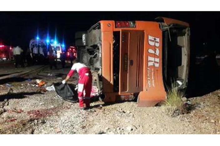6 کشته و 44 مصدوم  درواژگونى مرگبار اتوبوس در لرستان