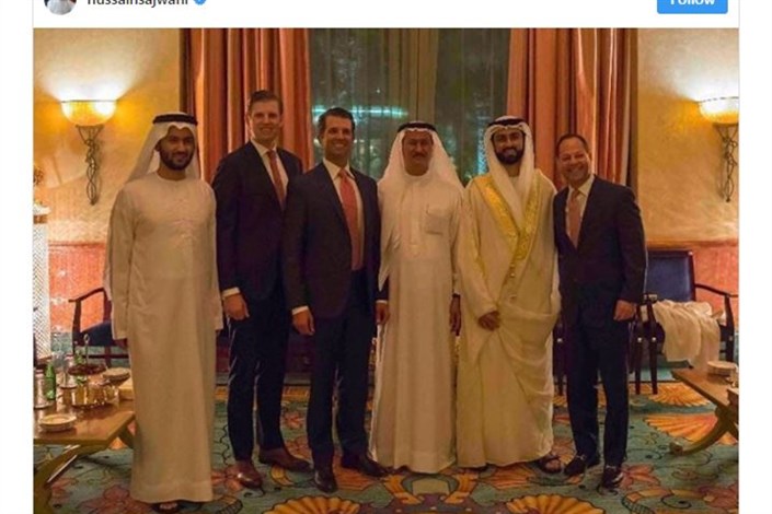 پسران ترامپ در مراسم عروسی دختر بازرگان اماراتی