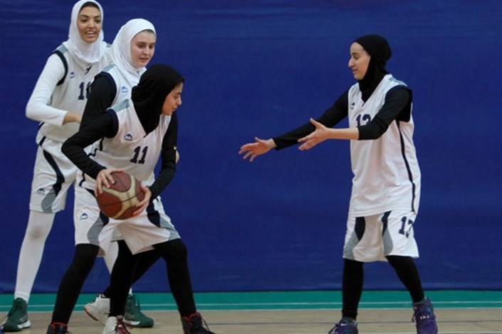 حضور فعال تیم بسکتبال خواهران دانشگاه آزاد اسلامی در مسابقات لیگ برتر