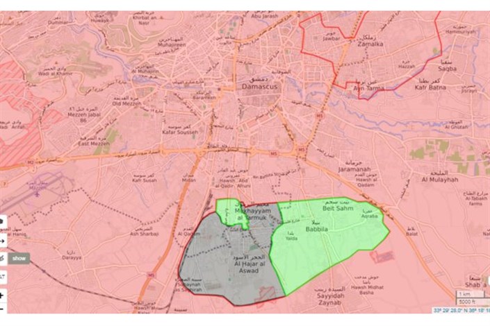 پاکسازی جنوب دمشق توسط ارتش سوریه آغاز شد