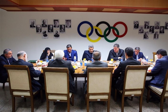 دیدار اعضای هیئت اجرایی کمیته ملی المپیک با سخنگوی دولت