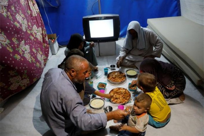 افطاری در اردوگاه پناهندگان عراق