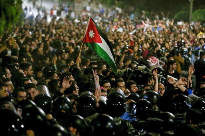 نقش قدرت های خارجی در اعتراضات اردن