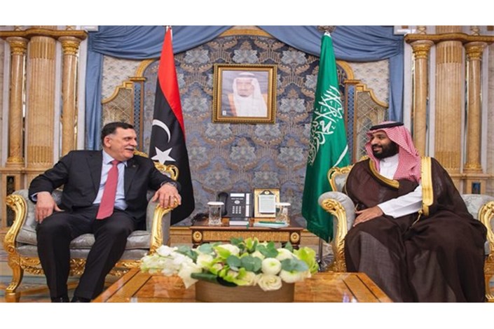 دیدار ولیعهد عربستان و نخست وزیر لیبی