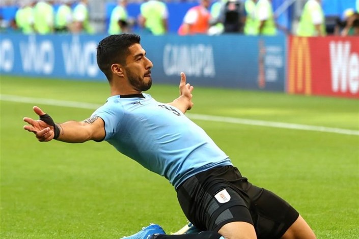 پیروزی اروگوئه مقابل روسیه در نیمه اول 