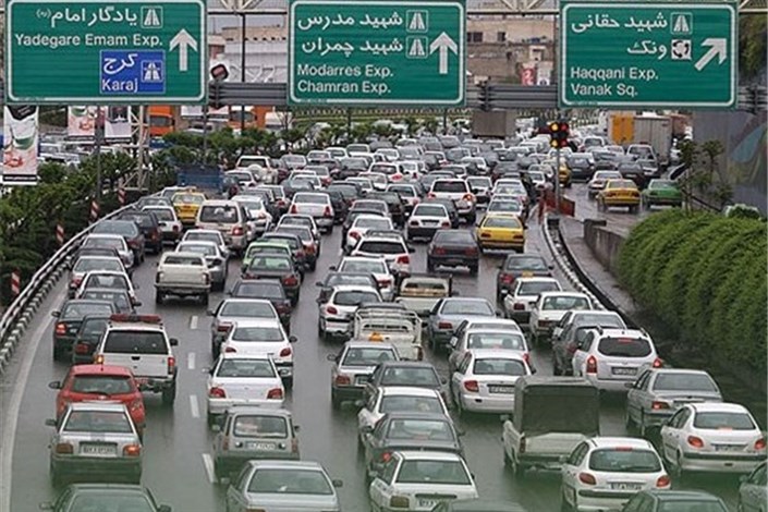 پیش‌بینی ترافیک سنگین در محدوده مرکزی شهر تهران