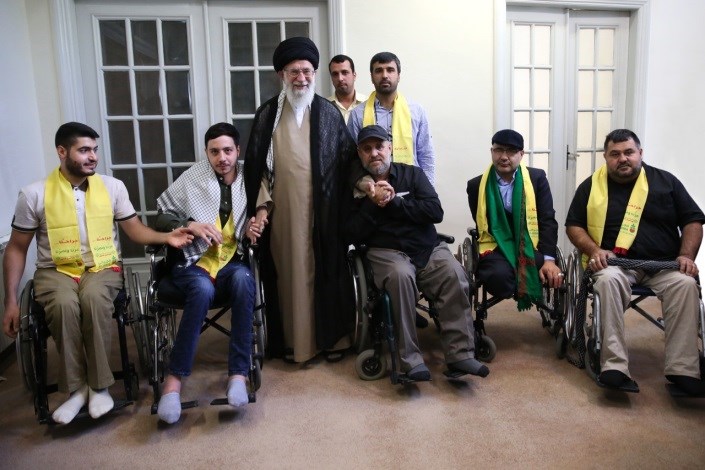 جمعی از جانبازان حزب‌الله لبنان با رهبر معظّم انقلاب دیدار کردند