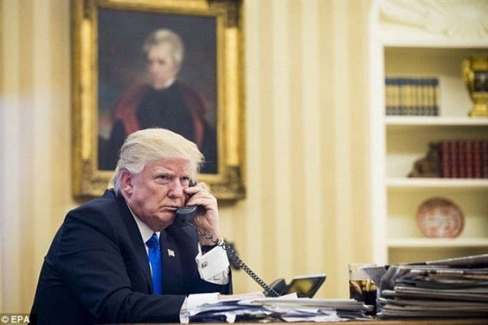 توقف انتشار تماس های تلفنی «ترامپ»