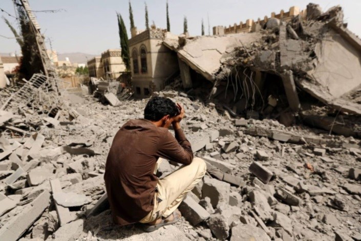 حمله ائتلاف عربی به چند شهر یمن
