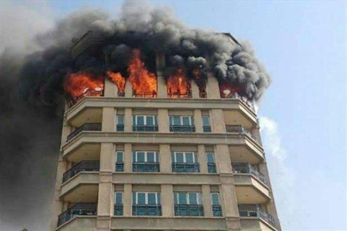 آتش سوزی مرگبار در ساختمان مسکونی/مرگ مرد 39 ساله