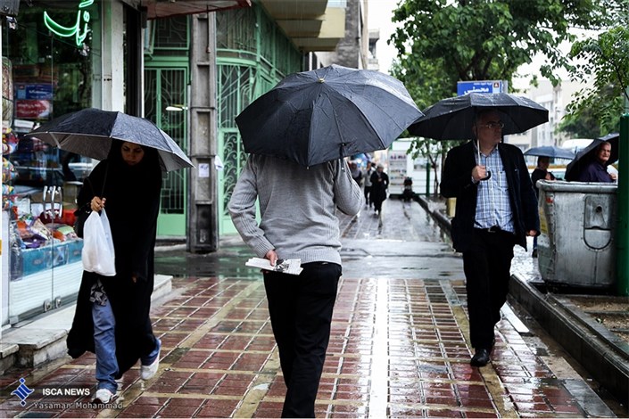 بارش باران در تهران ، کرج و قزوین در روزهای آتی