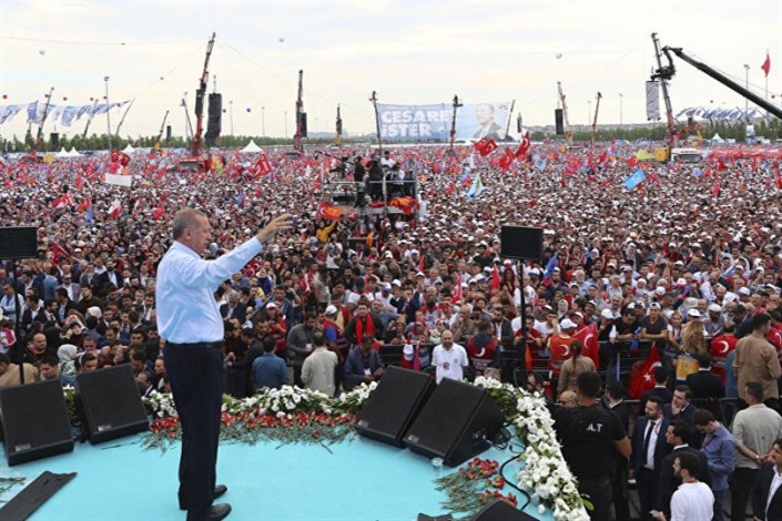 اردوغان: حمله به اقتصاد مانند حمله به پرچم است