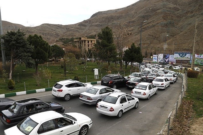 ترافیک نیمه سنگین در بزرگراه  کرج - چالوس و کرج - قزوین
