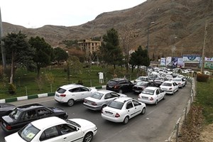 جاده چالوس دوطرفه شد/ ترافیک پرحجم جاده هراز