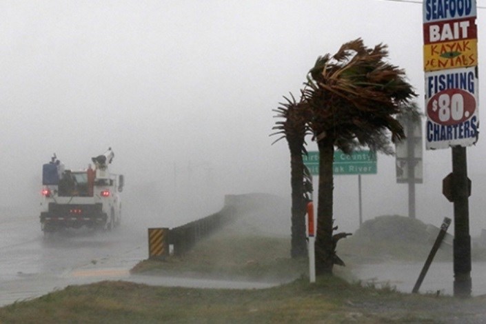 طوفان «فلورانس» به ساحل شرقی آمریکا رسید