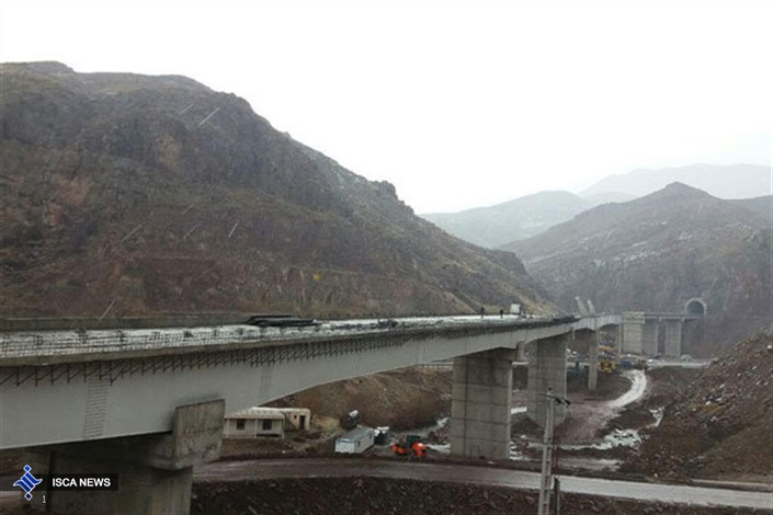 اتمام روسازی پل راه‌آهن قزوین-رشت دریاچه سد سفیدرود
