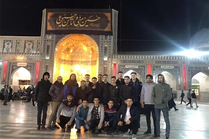 کاروان زیارتی دانشجویان دانشگاه آزاد اسلامی واحد اردبیل در مشهد مقدس