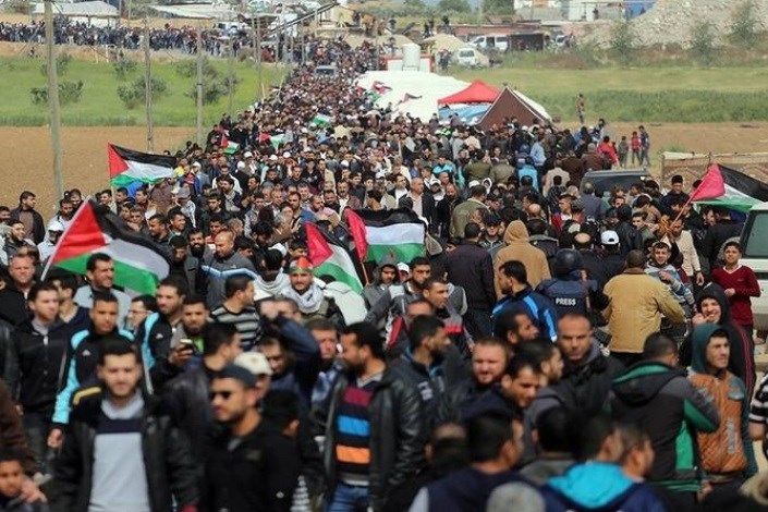  تشکر از ملت و دولت ایران در سی‌وششمین راهپیمایی حق بازگشت غزه