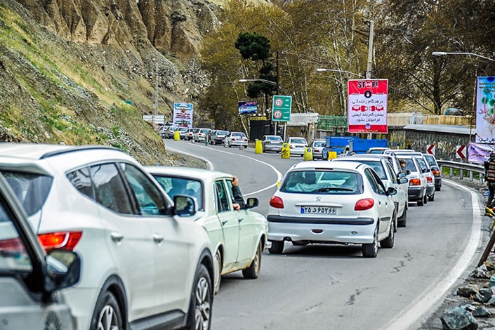 هراز و چالوس به سمت تهران یک‌طرفه شد/ ترافیک سنگین در جاده‌های شمالی