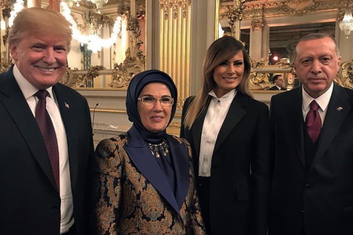 دیدار روسای جمهور آمریکا و ترکیه در پاریس 