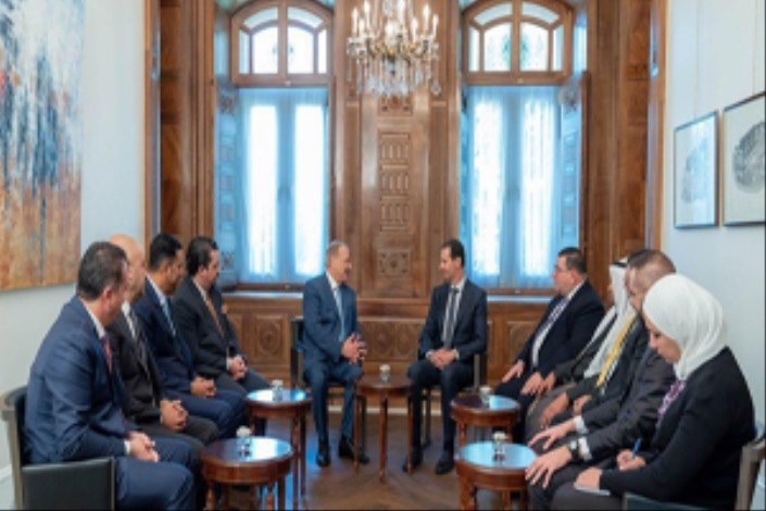 دیدار رئیس جمهور سوریه با هیات عالی رتبه اردنی 