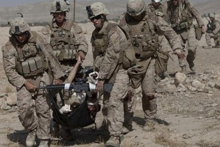 سربازان آمریکایی در افغانستان از زمین و هوا مورد حمله قرار گرفتند
