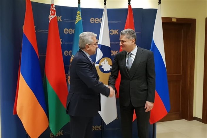 دیدار وزیر نیرو با دبیرکل اتحادیه اقتصادی اوراسیا در مسکو