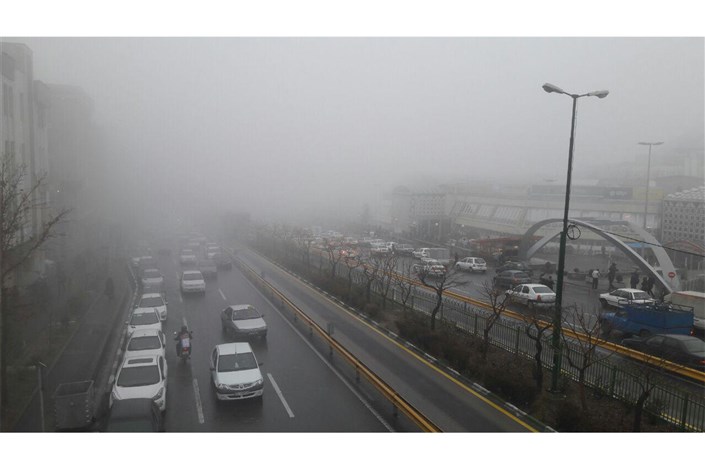 مه گرفتگی و کاهش دید در 3 استان/ ترافیک  در بزرگراه تهران-کرج