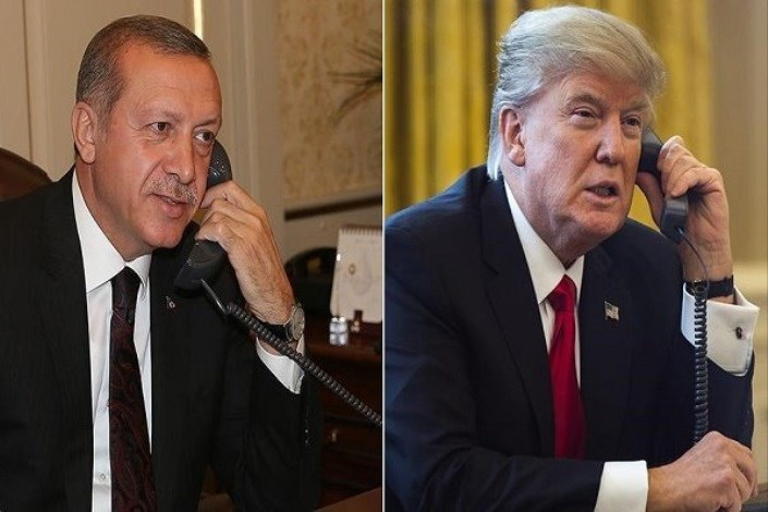 گفت و گو تلفنی رئیس جمهور آمریکا با اردوغان