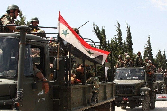 اعزام نیروهای جدید ارتش سوریه به منبج 