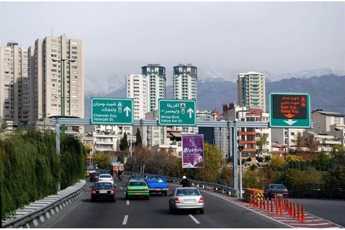  ترافیک بزرگراه های تهران دربیست چهارمین روز بهار
