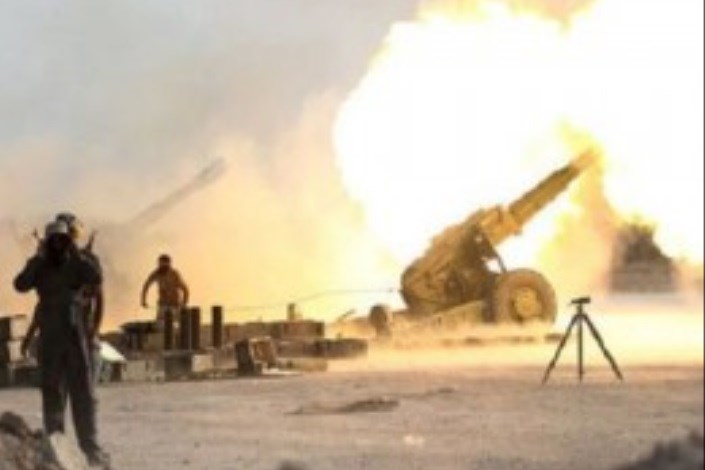 موشک باران مواضع داعش در سوریه