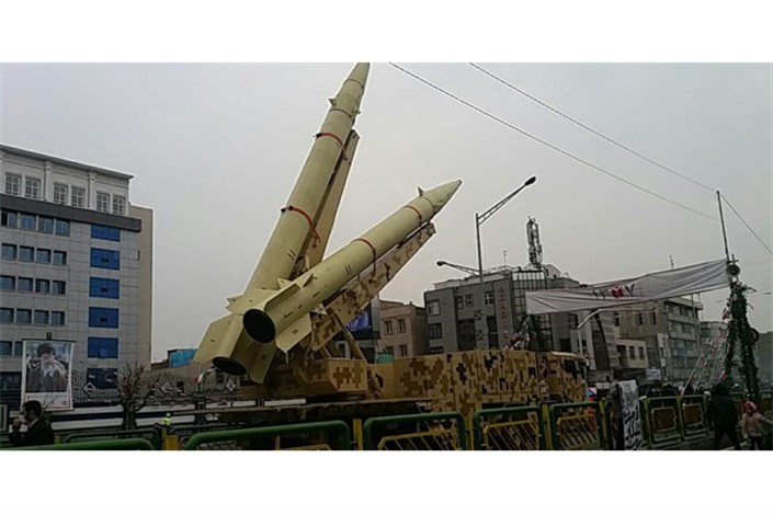 نمایش موشک های بالستیک سپاه در راهپیمایی 22 بهمن