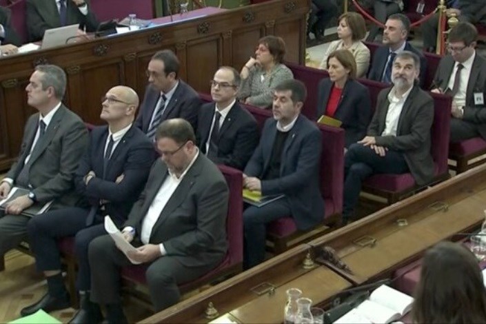 دادگاه جدایی طلبان کاتالونیا آغاز شد 