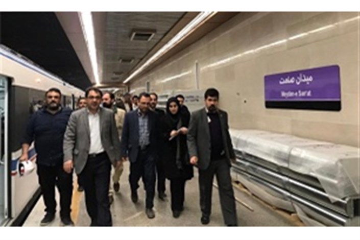 انجام  تست گرم در خط ۷ متروی تهران