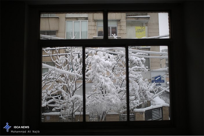 اولین برف پاییزی در تهران