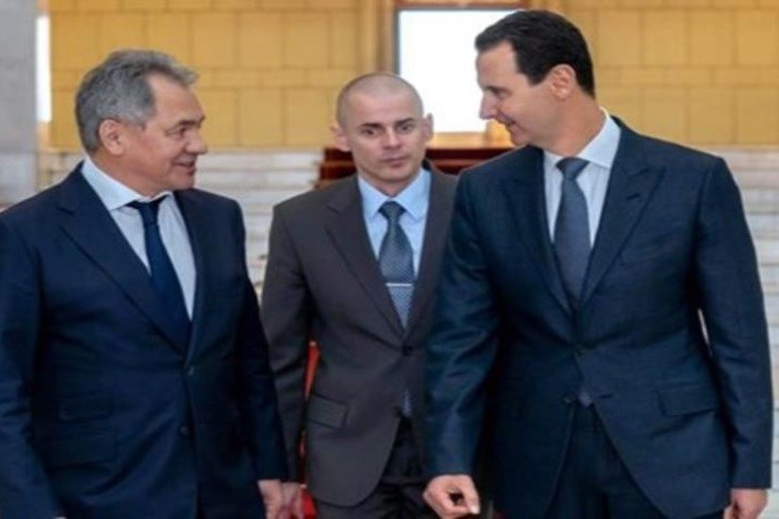  تحویل نامه پوتین به اسد در جریان سفر وزیر دفاع روسیه به دمشق