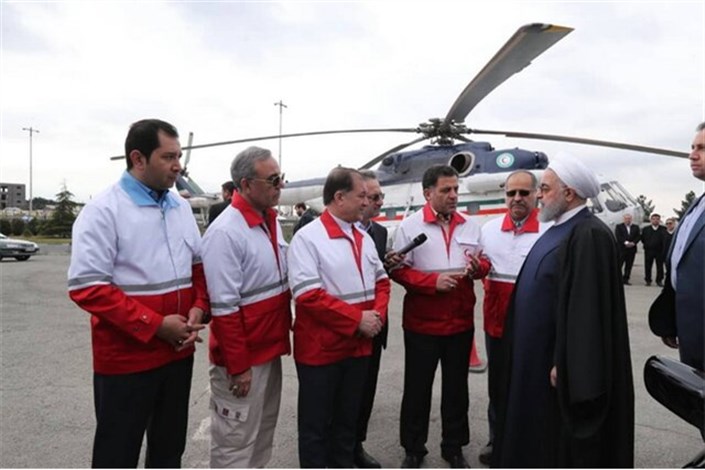 بازدید سرزده رئیس جمهور از ایستگاه سلامت اورژانس در بزرگراه تهران-کرج