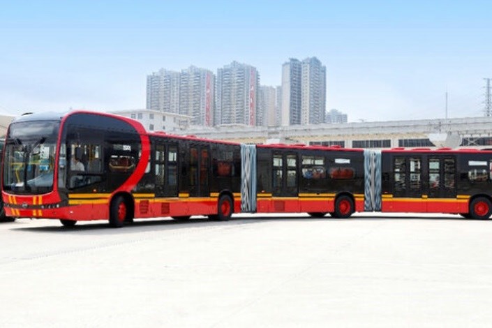 رونمایی از طویل‌ترین اتوبوس برقی دنیا