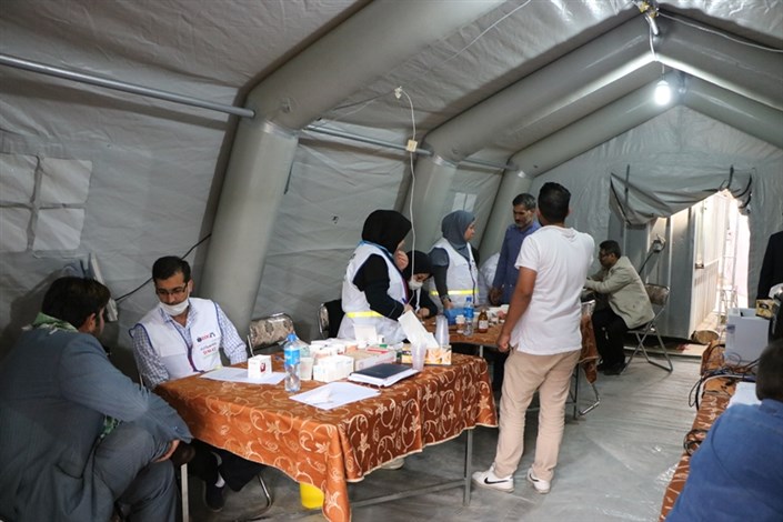 راه اندازی بیمارستان سیار 50 تختخوابی در مناطق سیل زده خوزستان