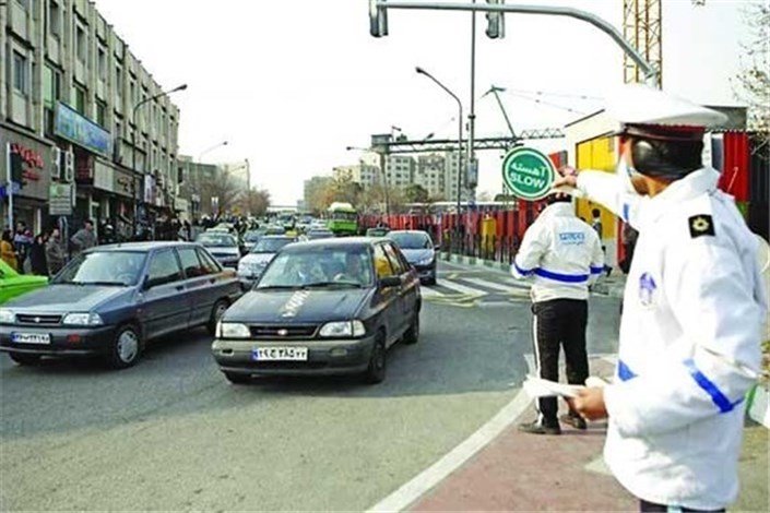 برخورد پلیس راهور تهران بزرگ با خودرو‌های دودزا