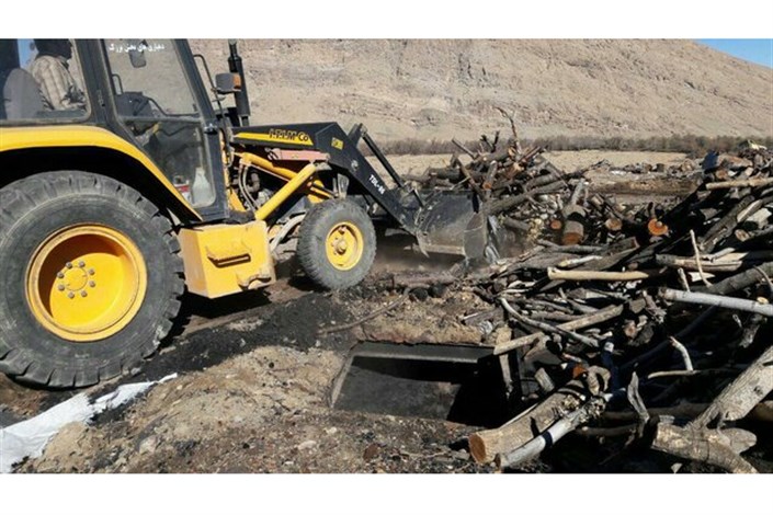  کارشناس محیط زیست در حین انجام مأموریت  مصدوم شد/ تخریب کوره‌های تولید ذغال در حسن آباد فشافویه